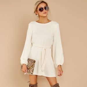 Red Dress Boutique- cream sweater dress